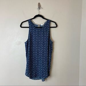 ARITIZA “Wilfred” 100% Silk Printed Tank Top (Small)